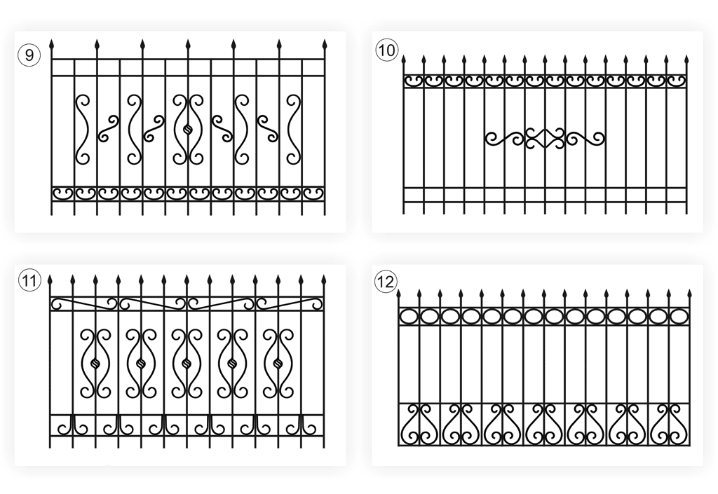 забор профнастил, металлическое ограждение профнастил