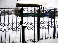 Забор металлический кованный