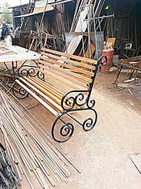 лавочка кованная