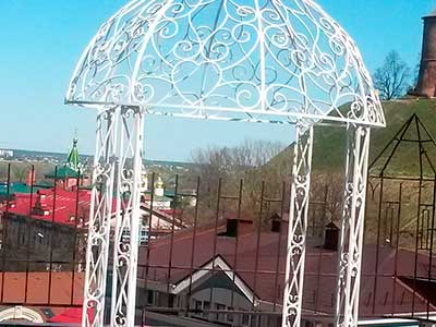  кованная беседка
