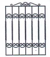 Металлические решетки на окна вариант 23 