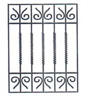 Металлические решетки на окна вариант 24 