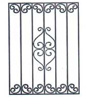 Металлические решетки на окна вариант 27 