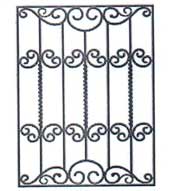 Металлические решетки на окна вариант 28 