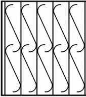 Металлические решетки на окна вариант 3 