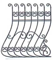 Металлические решетки на окна вариант 30 