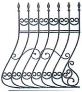 Металлические решетки на окна вариант 32 