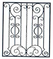 Металлические решетки на окна вариант 43 